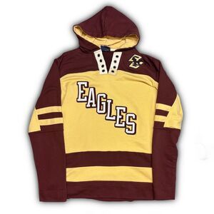 Champion Eagles red yellow hoodie Mens Medium